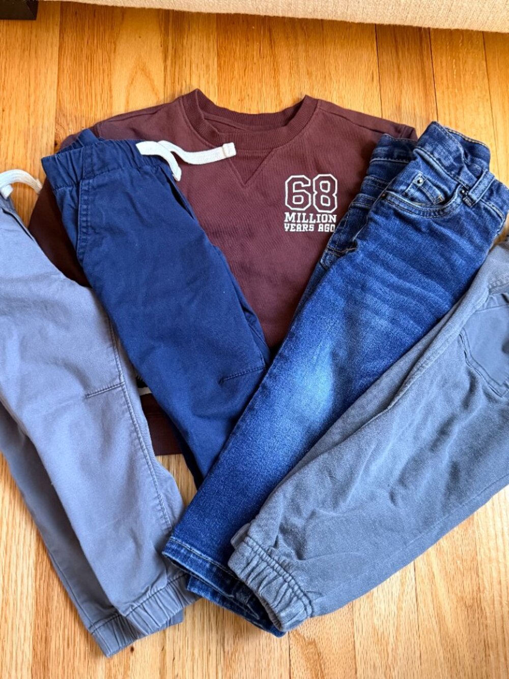5 Piece Bundle Cat & Jack Pants and Sweatshirt